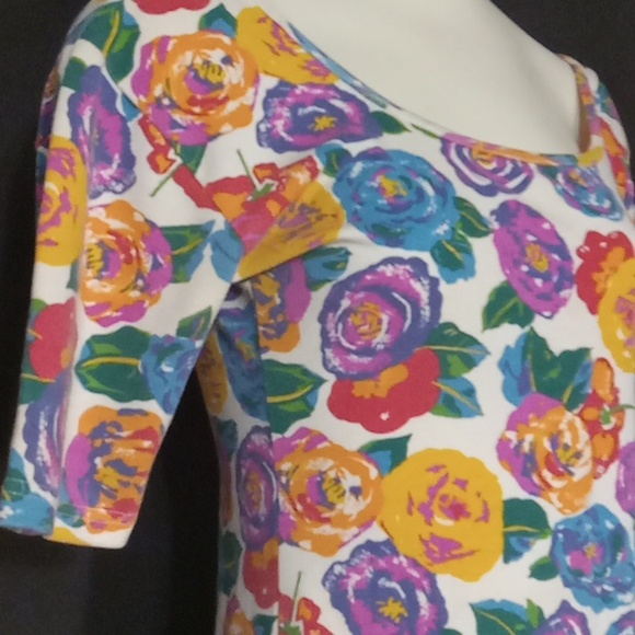 VINTAGE 80"s EXPRESS TRICOT MINI BODYCON DRESS - Picture 2 of 14